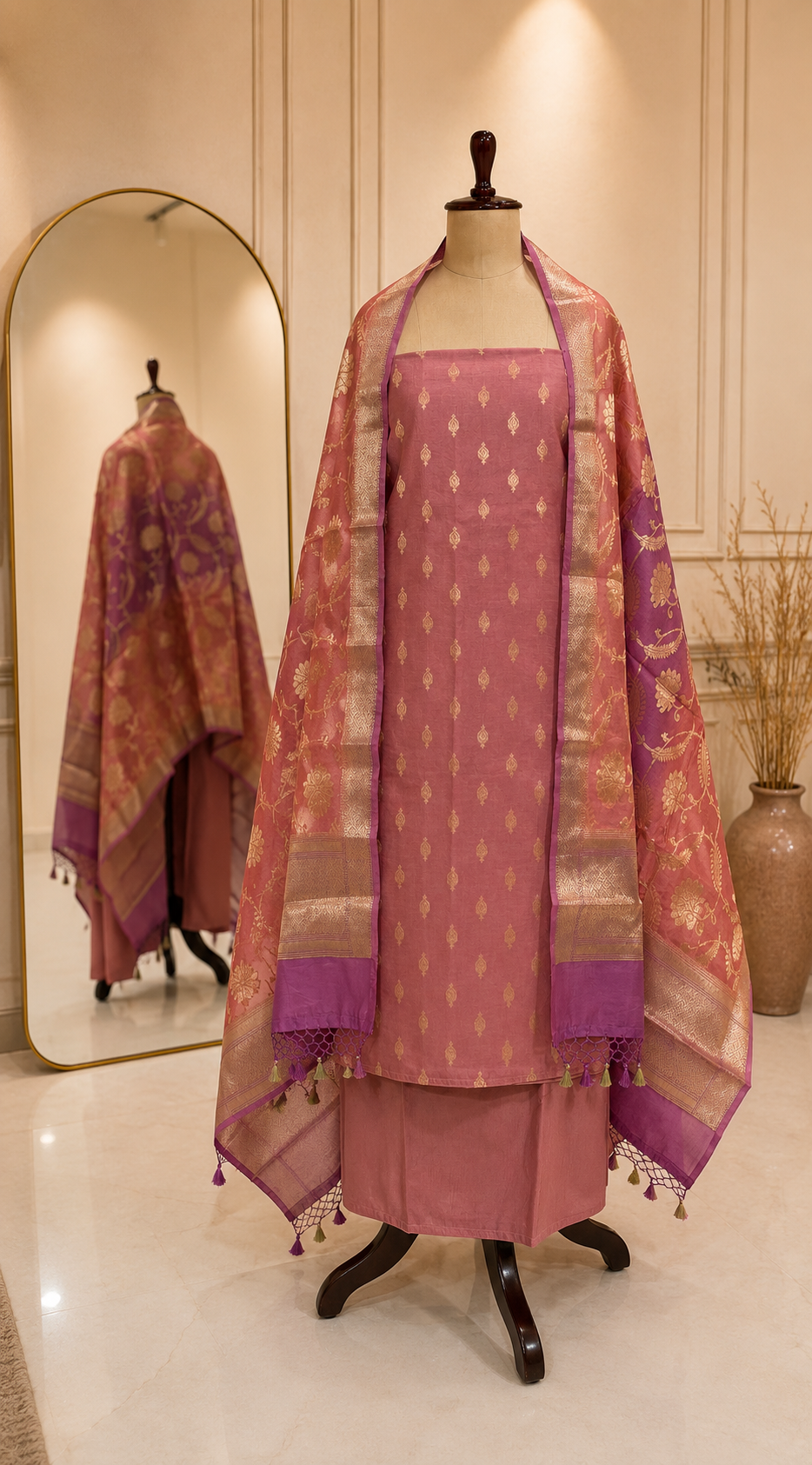 Pure Banaras Suit (3 piece)