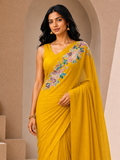Floralwork Mulcotton Saree