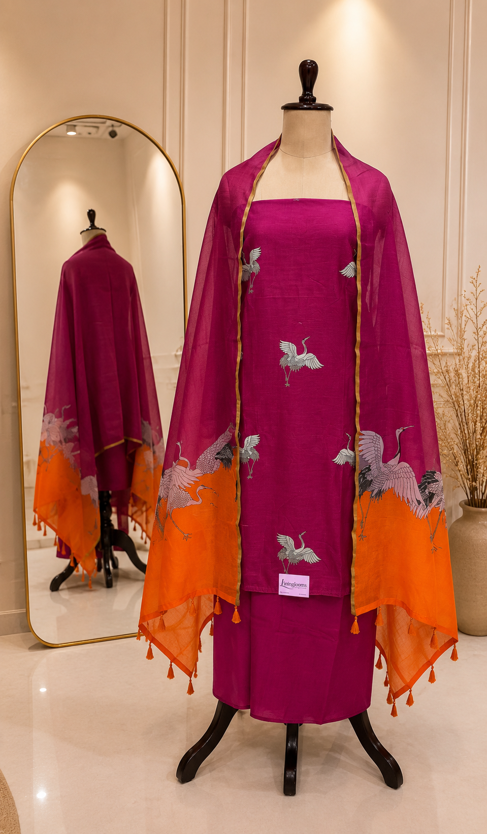 Pure Mulchanderi Suit