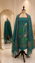 Handloom Cotton Jamdhani suit (2 piece)
