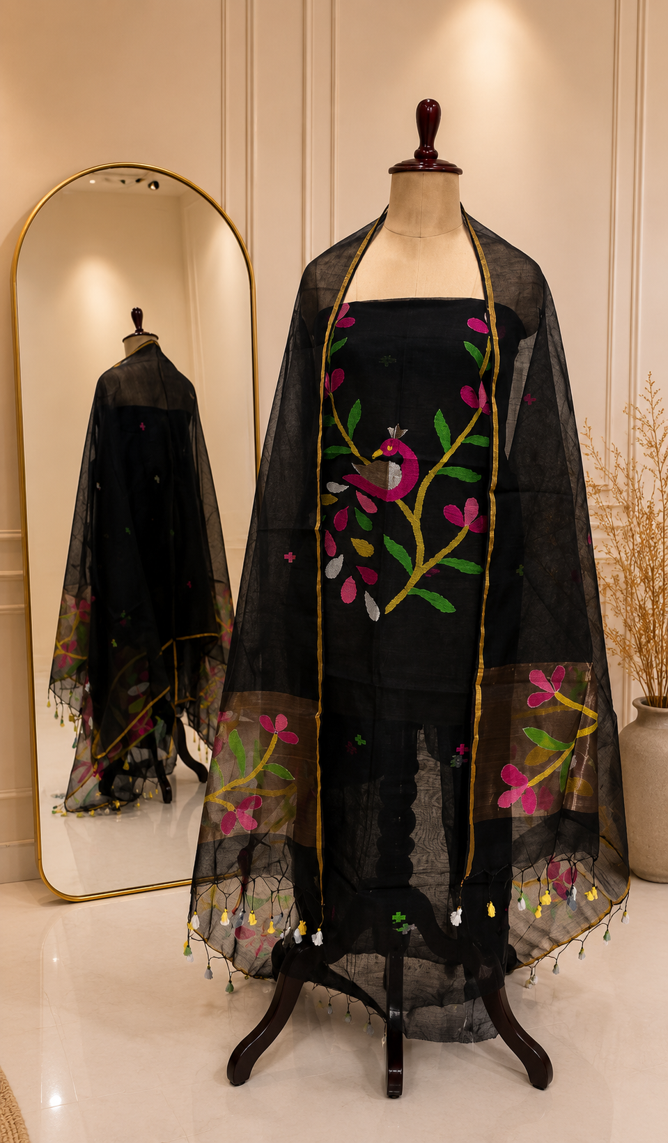 Pure Muslin Jamdhani (2 piece)