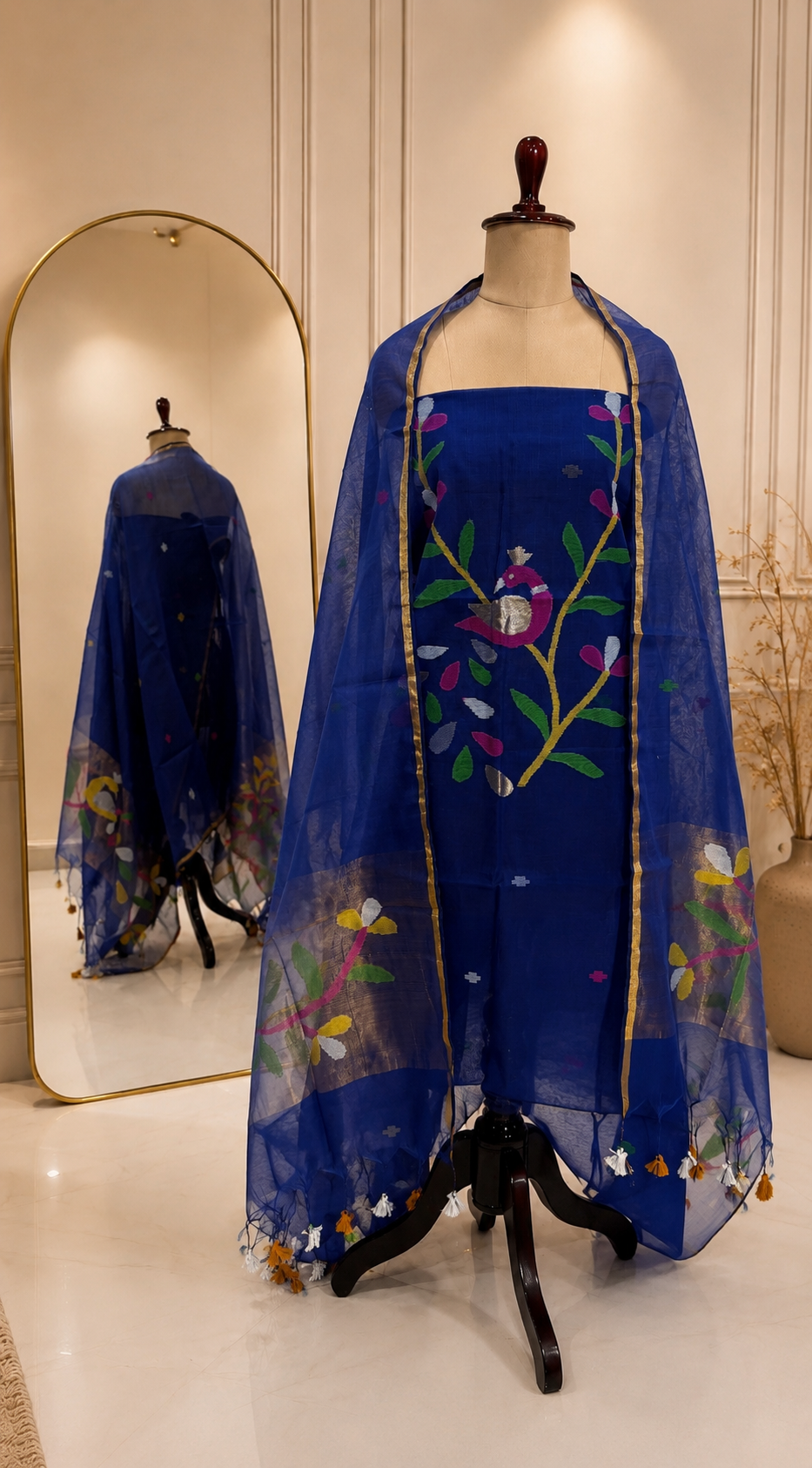 Pure Muslin Jamdhani (2 piece)