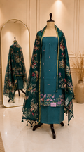Pure Mulchanderi Suit (3 piece)